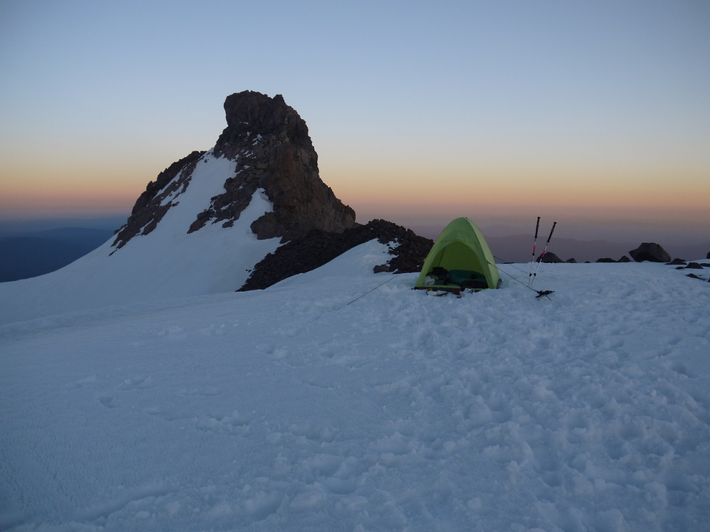 Sunset from 11,100' on Sargent's Ridge, Mount Shasta